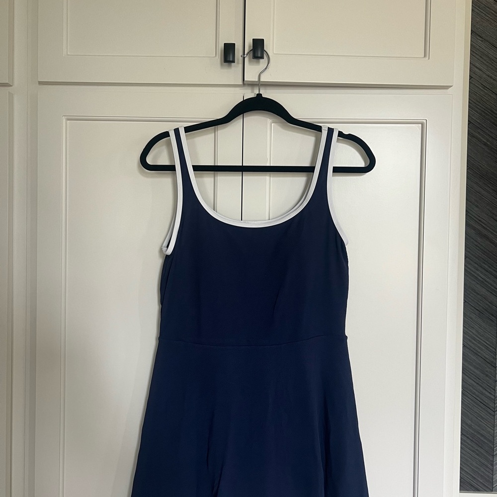 Tommy Bahama Navy Dress with White Accents